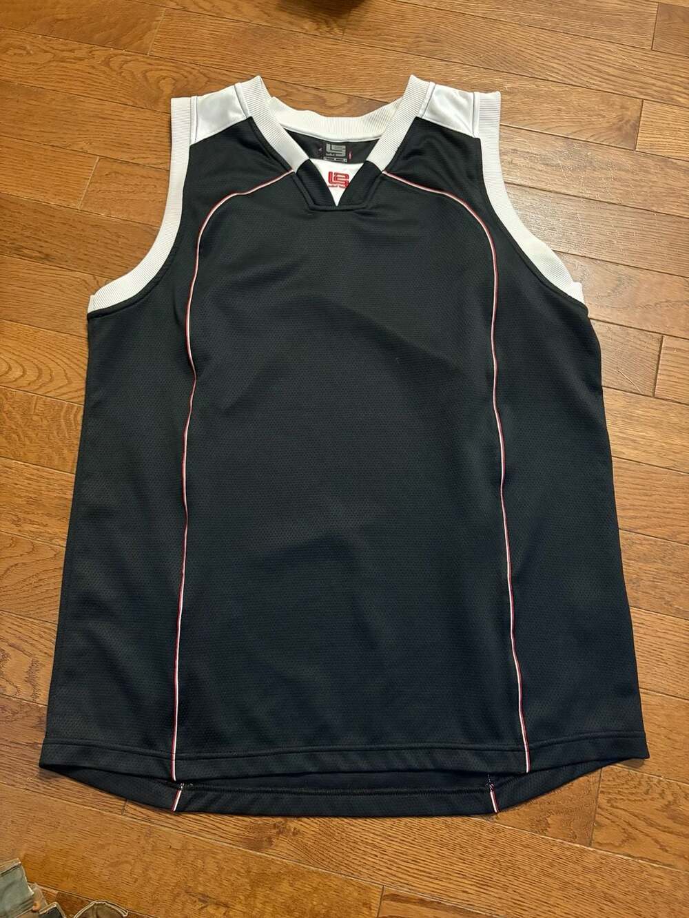 Nike LeBron Basketball Jersey Tank Black Red White Size Large Y2K